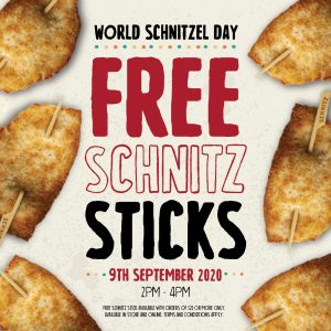 DEAL: Schnitz - Free Schnitz Stick with Orders of $20+ (2-4pm 9 September 2020) 6