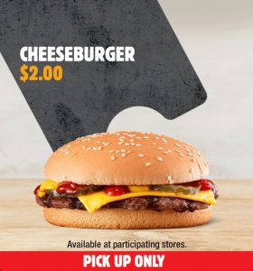 DEAL: Hungry Jack's App - $2 Cheeseburger (until 26 October 2020) 3