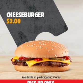 DEAL: Hungry Jack's App - $2 Cheeseburger (until 26 October 2020) 2