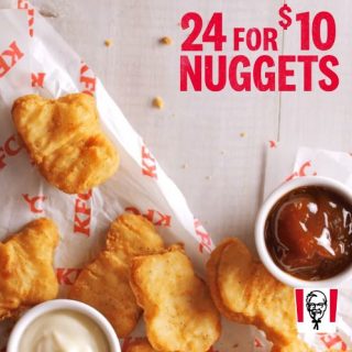 DEAL: KFC - 24 Nuggets for $10 1