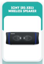 Sony SRS-XB33 Wireless Speaker - McDonald’s Monopoly Australia 2020 3