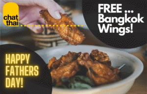 DEAL: Chat Thai - Free 6 Bangkok Wings for Takeaway Orders over $50 (until 6 September 2020) 6