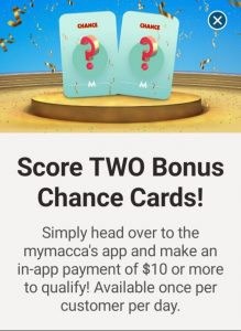 DEAL: McDonald's - 2 Bonus Monopoly Chance Cards with $10 Spend via mymacca's app 31