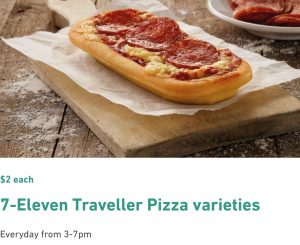 DEAL: 7-Eleven – $2 Traveller Pizzas from 3pm-7pm (until 1 March 2021) 7