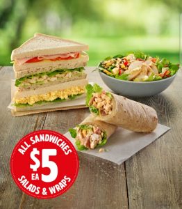 DEAL: 7-Eleven - All Sandwiches, Wraps, Bagels, Subs, Salads & Sushi for $5 (until 29 March 2021) 5