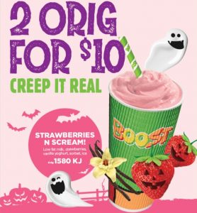 DEAL: Boost Juice - 2 Strawberries & Scream Original Boosts for $10 in NSW/ACT (until 1 November 2020) 8