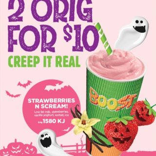 DEAL: Boost Juice - 2 Strawberries & Scream Original Boosts for $10 in NSW/ACT (until 1 November 2020) 9