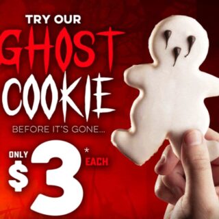 NEWS: Domino's Halloween Ghost Cookie for $3 4 NEWS: Domino's Halloween Ghost Cookie for $3 4
