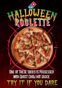 NEWS: Domino's Halloween Roulette Crust with Reaper Chilli Sauce 3