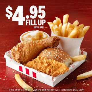 DEAL: KFC $4.95 Original Recipe Fill Up (until 4pm) 10