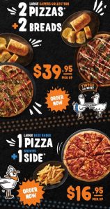 DEAL: Pizza Capers - 2 Large Capers Collection Pizzas + 2 Breads $39.95 Pickup, 1 Large Base Pizza + 1 Side $16.95 Pickup 5