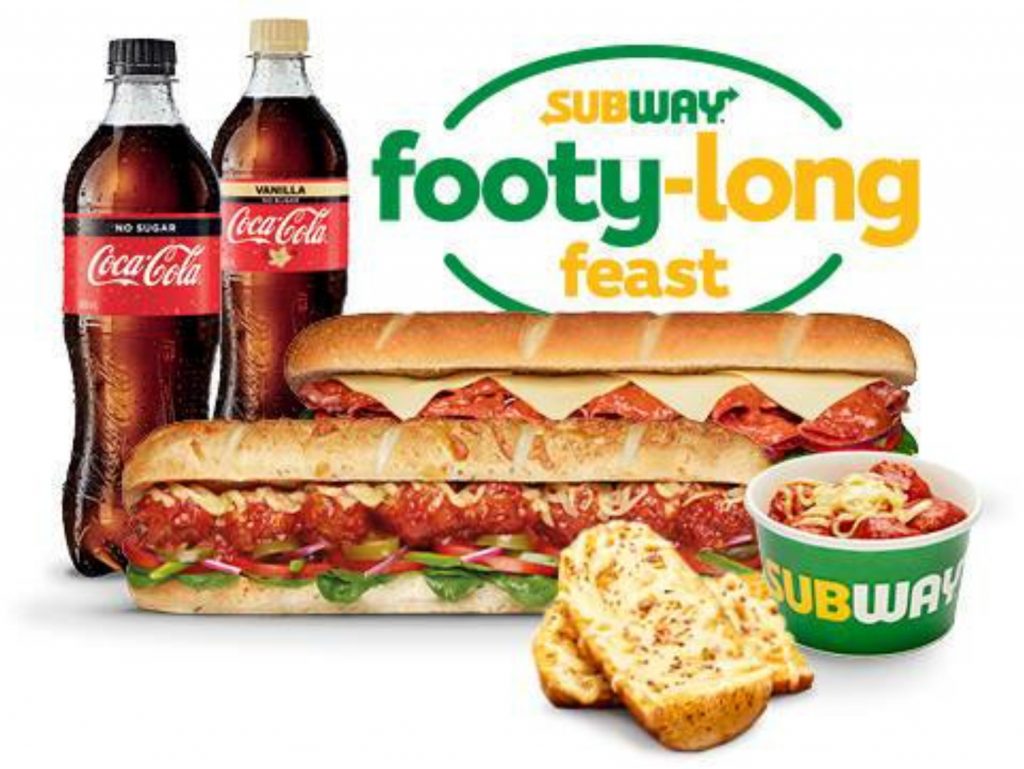 Subway's 3 Footlongs for $18 Meal Deal - wide 1