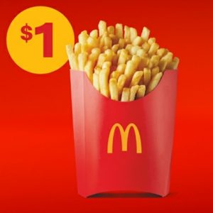 DEAL: McDonald’s - $1 Large Fries (25 November 2020 - 30 Days 30 Deals) 3