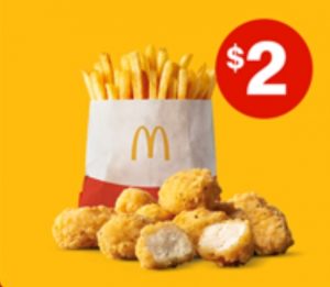 DEAL: McDonald’s - $2 Chicken McBites 10 Pack & Small Fries (16 November 2020 - 30 Days 30 Deals) 3