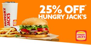 DEAL: Hungry Jack's - 25% off First Time Delivery Orders through Menulog 8