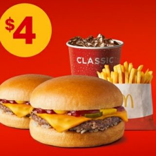 DEAL: McDonald’s - $4 Small Cheeseburger Meal & Extra Cheeseburger (22 November 2020 - 30 Days 30 Deals) 4