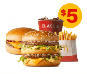 DEAL: McDonald’s - $5 Small Big Mac Meal + Extra Cheeseburger via mymacca's App (until 8 August 2021) 3
