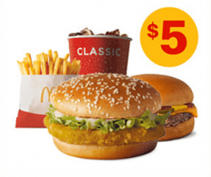 DEAL: McDonald’s - $5 Small McChicken Meal + Cheeseburger (27 November 2020 - 30 Days 30 Deals) 3