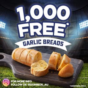 DEAL: Domino's - 1,000 Free Garlic Breads Giveaway via Instagram (9 November 2020) 3