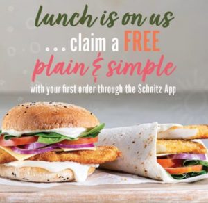 DEAL: Schnitz - Free Plain & Simple Wrap or Roll with First Order of $3+ through Schnitz App 6