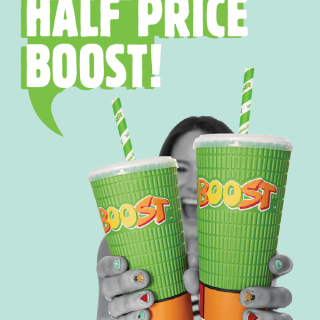 DEAL: Boost Juice - Buy One Original Boost Get One Half Price at Selected Stores (until 29 November 2020) 4