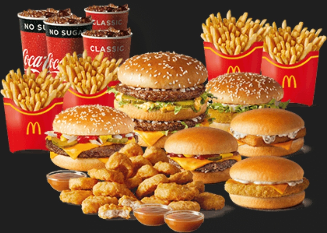 DEAL: McDonald’s $57.95 McFamily Box via Uber Eats, DoorDash, Deliveroo & Menulog (4 Large Burgers, 2 Small Burgers, 4 Medium Fries, 20 Nuggets, 4 Soft Drinks) 20