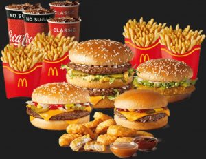 DEAL: McDonald’s - $29.95 Family McClassics Box (4 Burgers, 2 Family Fries, 10 Nuggets, 4 Soft Drinks) 17