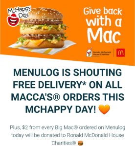 DEAL: McDonald's - Free Delivery with No Minimum Spend via Menulog (14 November 2020) 32
