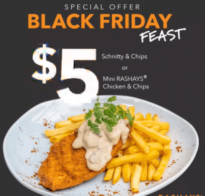 DEAL: Rashays $5 Chicken Schnitty or Mini Rashays Chicken with Chips on Black Friday (27 November 2020) 3