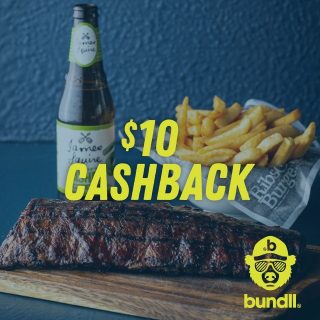 DEAL: Ribs & Burgers - $10 Cashback for New Bundll Customers (until 14 December 2020) 10