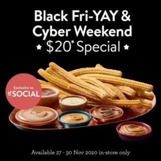 DEAL: San Churro - $20 Churros Fiesta (Save $15) for El Social Members from 27-30 November 2020 4