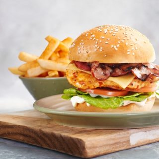 DEAL: Nando's - $12 Truffle & Bacon Classic Burger, Wrap or Pita & Regular Side 8