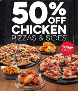DEAL: Domino's - 50% off Chicken Pizzas and Sides at Selected Stores (8 December 2020) 3