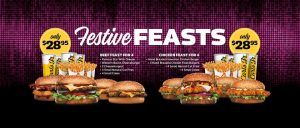 DEAL: Carl's Jr - $28.95 Festive Feasts for 4 10