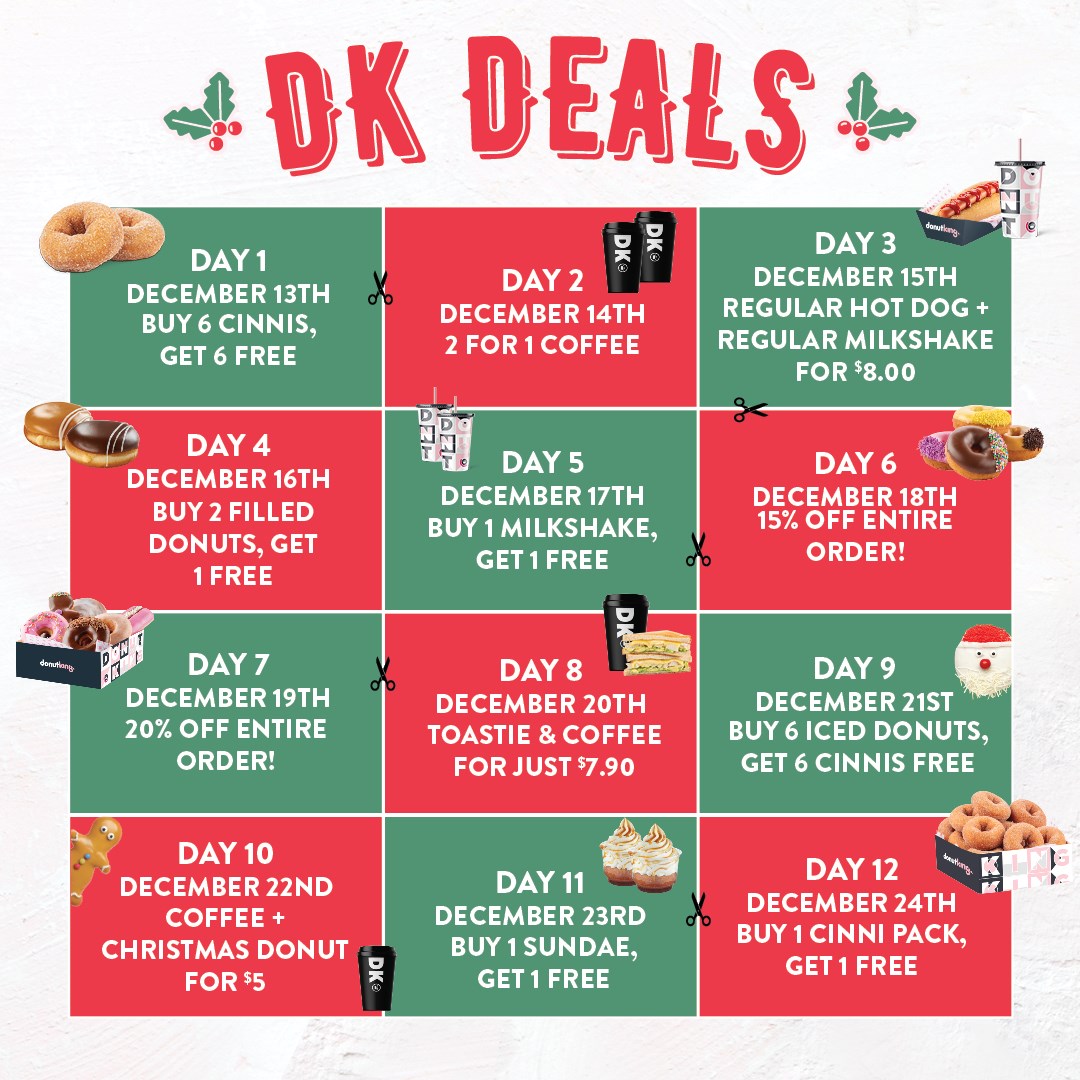 DEAL: Donut King - DK App Rewards Deals from 13-24 December 2020 4