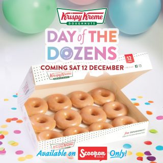 DEAL: Krispy Kreme - $12 Original Glazed Dozen on 12 December 2020 via Scoopon (Day of the Dozens) 9