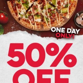 DEAL: Domino's - 50% off Large Traditional & Premium Pizzas with Domino's App (24 May 2021) 5 DEAL: Domino's - 50% off Large Traditional & Premium Pizzas with Domino's App (24 May 2021) 5