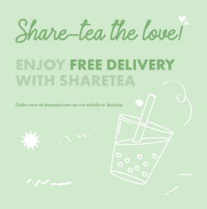 DEAL: Sharetea - Free Delivery with No Minimum Spend via DoorDash 8