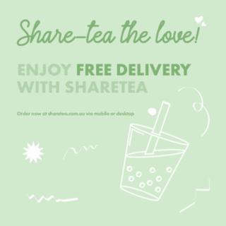 DEAL: Sharetea - Free Delivery with No Minimum Spend via DoorDash 1
