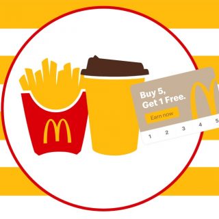 DEAL: McDonald’s - Buy 5 Medium Fries, Large Fries or McCafe Hot Drinks and Get 1 Free with mymacca's Loyalty Card 1