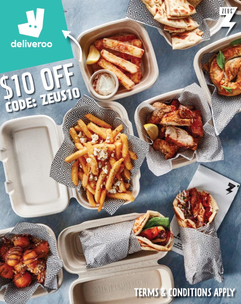 DEAL: Zeus Street Greek - $10 off with $20 Spend for New Users via Deliveroo (until 31 January 2021) 8