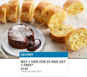 DEAL: Domino's - Buy 1 Side for $5 & Get 1 Free through Delivery via Domino's App (12 January 2021) 3