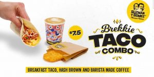 DEAL: Guzman Y Gomez - Free Brekkie Burrito & Bowls & Coffee at Wollongong Central NSW (8-10:30am 5 April 2023) 8
