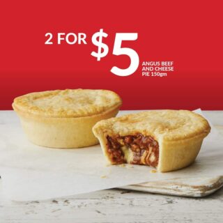 DEAL: OTR - 2 Angus Beef & Cheese Pies for $5 3