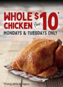 DEAL: Red Rooster - $10 Whole Roast Chicken (Mondays & Tuesdays) 1