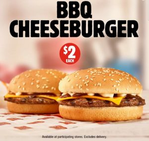 DEAL: Hungry Jack's - $2 BBQ Cheeseburger 3