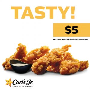DEAL: Carl's Jr - 5 Chicken Tenders for $5 - VIC Only (until 11 February 2021) 9