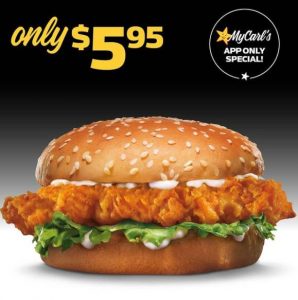 DEAL: Carl's Jr - $5.95 Hand-Breaded Chicken Fillet Burger via App (until 17 February 2021) 10