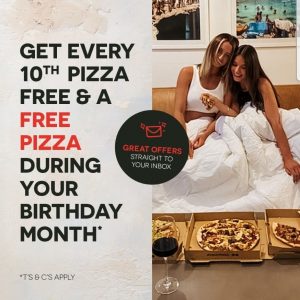DEAL: Crust Lovers Rewards Program - Buy 9 Pizzas Get 1 Free + Free Large Pizza During Birthday Month 7