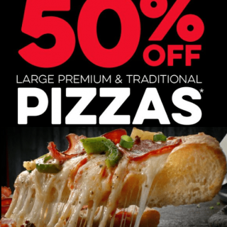 DEAL: Domino's - 50% off Traditional & Premium Pizzas at Selected Stores (21 November 2023) 5